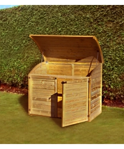 BAULE DA ESTERNO CHALET ET JARDIN "TOPAZE 1200" IN LEGNO DI ABETE 154X96X125 CM