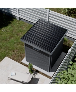 CASETTA IN LEGNO DA GIARDINO BARAC "ONYX" ANTRACITE 225X223X237 cm