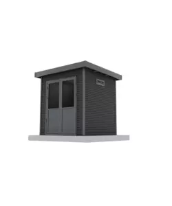 CASETTA IN LEGNO DA GIARDINO BARAC "ONYX" ANTRACITE 225X223X237 cm