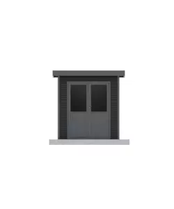 CASETTA IN LEGNO DA GIARDINO BARAC "ONYX" ANTRACITE 225X223X237 cm