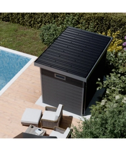 CASETTA IN LEGNO DA GIARDINO BARAC "ONYX" ANTRACITE 333X225X237 CM