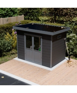 CASETTA IN LEGNO DA GIARDINO BARAC "ONYX" ANTRACITE 333X225X237 CM