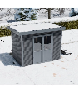 CASETTA IN LEGNO DA GIARDINO BARAC "ONYX" ANTRACITE 333X225X237 CM