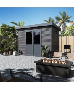 CASETTA IN LEGNO DA GIARDINO BARAC "ONYX" ANTRACITE 333X225X237 CM