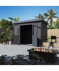 CASETTA IN LEGNO DA GIARDINO BARAC "ONYX" ANTRACITE 333X225X237 CM