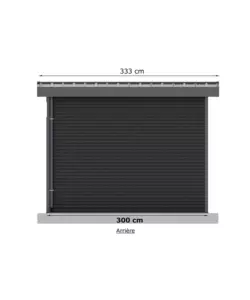 CASETTA IN LEGNO DA GIARDINO BARAC "ONYX" ANTRACITE 333X225X237 CM