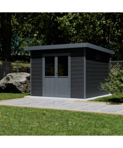 CASETTA IN LEGNO DA GIARDINO BARAC "ONYX" ANTRACITE 333X326X237 CM