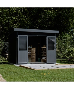 CASETTA IN LEGNO DA GIARDINO BARAC "ONYX" ANTRACITE 333X326X237 CM