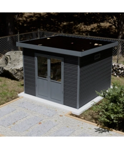 CASETTA IN LEGNO DA GIARDINO BARAC "ONYX" ANTRACITE 333X326X237 CM