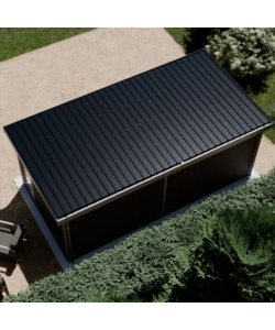 CASETTA IN LEGNO DA GIARDINO BARAC "ONYX" ANTRACITE 629X326X237 CM