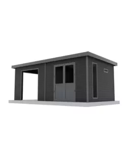 CASETTA IN LEGNO DA GIARDINO BARAC "ONYX" ANTRACITE 629X326X237 CM