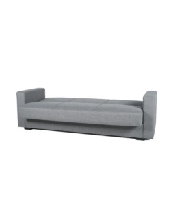 DIVANO LETTO "AFRODITE" 3 POSTI IN TESSUTO GRIGIO 212X80X87 CM