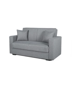 DIVANO LETTO "AFRODITE" 2 POSTI GRIGIO 155X80X87 CM