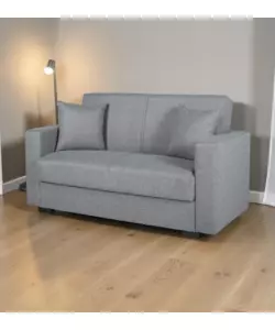 DIVANO LETTO "AFRODITE" 2 POSTI GRIGIO 155X80X87 CM