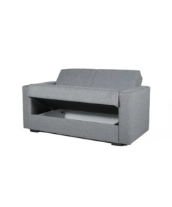 DIVANO LETTO "AFRODITE" 2 POSTI GRIGIO 155X80X87 CM