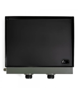 Piastra a gas in acciaio verde 2 bruciatori