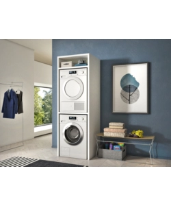 MOBILE PER LAVATRICE E ASCIUGATRICE BIANCO 70X64X203 CM