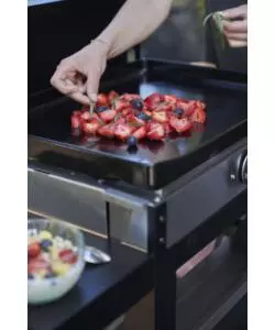 PIASTRA ELETTRICA LE MARQUIER "LE PETITE" CON CARRELLO IN GHISA NERO 1 BRUCIATORE