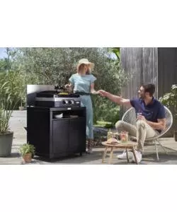 PIASTRA ELETTRICA LE MARQUIER "ALLURE 260" IN GHISA NERO 2 BRUCIATORI