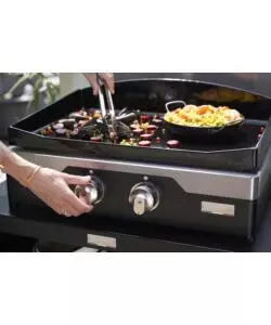 PIASTRA ELETTRICA LE MARQUIER "ALLURE 260" IN GHISA NERO 2 BRUCIATORI