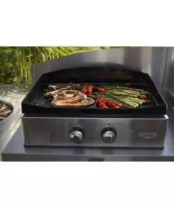 PIASTRA ELETTRICA LE MARQUIER "ALLURE 260" IN GHISA GRIGIO 2 BRUCIATORI