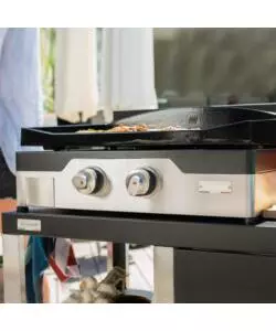 PIASTRA ELETTRICA LE MARQUIER "ALLURE" IN GHISA NERO 2 BRUCIATORI