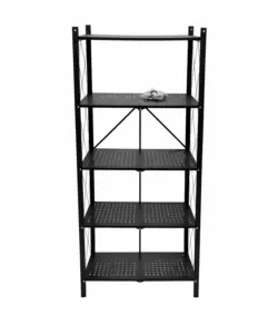 Scaffale pieghevole in metallo 5 ripiani Easy System portata 150 kg 71x34x155 cm