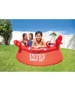 PISCINA FUORI TERRA AUTOPORTANTE ROTONDA INTEX "EASY HAPPY GRANCHIO" ROSSO 183X183X51 CM - COD. 26100NP
