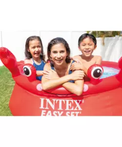 PISCINA FUORI TERRA AUTOPORTANTE ROTONDA INTEX "EASY HAPPY GRANCHIO" ROSSO 183X183X51 CM - COD. 26100NP