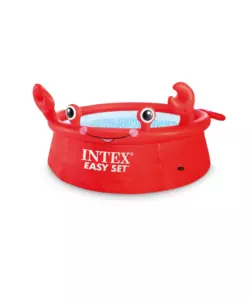 PISCINA FUORI TERRA AUTOPORTANTE ROTONDA INTEX "EASY HAPPY GRANCHIO" ROSSO 183X183X51 CM - COD. 26100NP