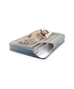 MATERASSO MATRIMONIALE GONFIABILE INTEX "DURA BEAM PILLOW REST MID-RISE" CON POMPA INTEGRATA 152X203X30 CM - COD. 64118NP