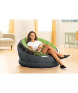POLTRONA GONFIABILE INTEX "EMPIRE" IN VINILE VERDE 112X109X69 CM - COD. 68581NP