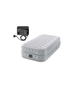 MATERASSO SINGOLO GONFIABILE INTEX "DURA BEAM SUPREME" CON POMPA INTEGRATA 99X191X51 CM - COD. 64488NP