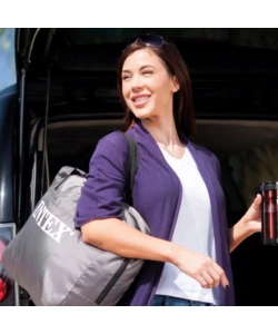 MATERASSO MATRIMONIALE GONFIABILE INTEX "PREMAIRE" CON POMPA INCORPORATA 152X203X46 CM - COD. 64906NP