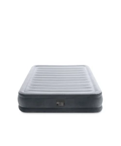 MATERASSO AD UNA PIAZZA E MEZZA INTEX "DURA BEAM COMFORT PLUSH" CON POMPA INTEGRATA GRIGIO 137X191X33 CM - COD. 67768NP