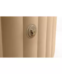 PISCINA IDROMASSAGGIO GONFIABILE INTEX "BUBBLE MASSAGE" 4 PERSONE BEIGE 196X196X71 CM - COD. 28426ND