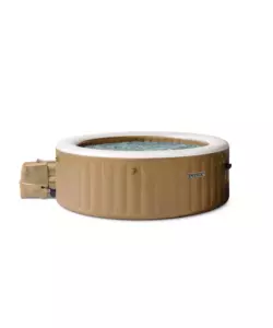 PISCINA IDROMASSAGGIO GONFIABILE INTEX "BUBBLE MASSAGE" 6 PERSONE BEIGE 216x216X71 CM - COD. 28428ND