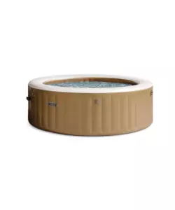 PISCINA IDROMASSAGGIO GONFIABILE INTEX "BUBBLE MASSAGE" 6 PERSONE BEIGE 216x216X71 CM - COD. 28428ND