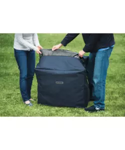 PISCINA IDROMASSAGGIO GONFIABILE INTEX "PURESPA GREYWOOD DELUXE" CON TELO BASE, TELO DI COPERTURA, DISPENSER, LUCE LED, DUE POGGIATESTA 6 PERSONE EFFETTO LEGNO GRIGIO 216X216X71 CM - COD. 28442NP