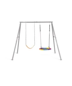 ALTALENA INTEX CON SEGGIOLINO E DONDOLO NIDO IN ACCIAIO GRIGIO 254X235X200 CM - COD. 44126