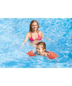 BRACCIOLI GONFIABILI INTEX "DELUXE" IN VINILE ARANCIONE 23X15 CM - COD. 58642EU