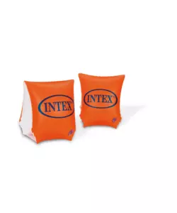 BRACCIOLI GONFIABILI INTEX "DELUXE" IN VINILE ARANCIONE 23X15 CM - COD. 58642EU