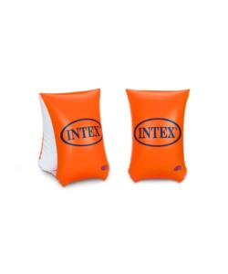 BRACCOLI GONFIABILI INTEX "DELUXE GRANDI" IN VINILE ARANCIONE 30X15 CM - COD. 58641EU