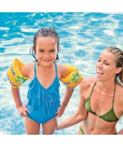 BRACCIOLI GONFIABILI BAMBINO INTEX "POOL SCHOOL" GIALLO 20X15 CM - COD. 56643