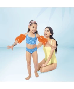 BRACCOLI GONFIABILI INTEX IN VINILE ARANCIONE 19X19 CM - COD. 59640EU