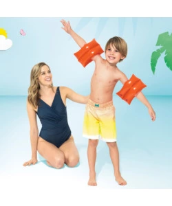 BRACCIOLI GONFIABILI LARGHI INTEX IN VINILE ARANCIONE 25X17 CM - COD. 59642EU