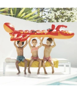 CAVALCABILE GONFIABILE INTEX "ARAGOSTA" IN VINILE ROSSO 213X137 CM - COD. 57528NP