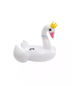 CAVALCABILE GONFIABILE INTEX "CIGNO" IN VINILE BIANCO 142X137X99 CM - COD. 57562NP