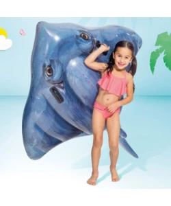 CAVALCABILE GONFIABILE INTEX "MANTA" IN VINILE BLU 188X145 CM - COD. 57550NP