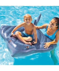 CAVALCABILE GONFIABILE INTEX "MANTA" IN VINILE BLU 188X145 CM - COD. 57550NP